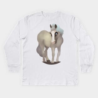 Horse drawing Kids Long Sleeve T-Shirt